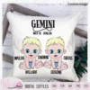Gemini baby boy pillow