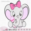Baby girl Elephant with rattle cut file