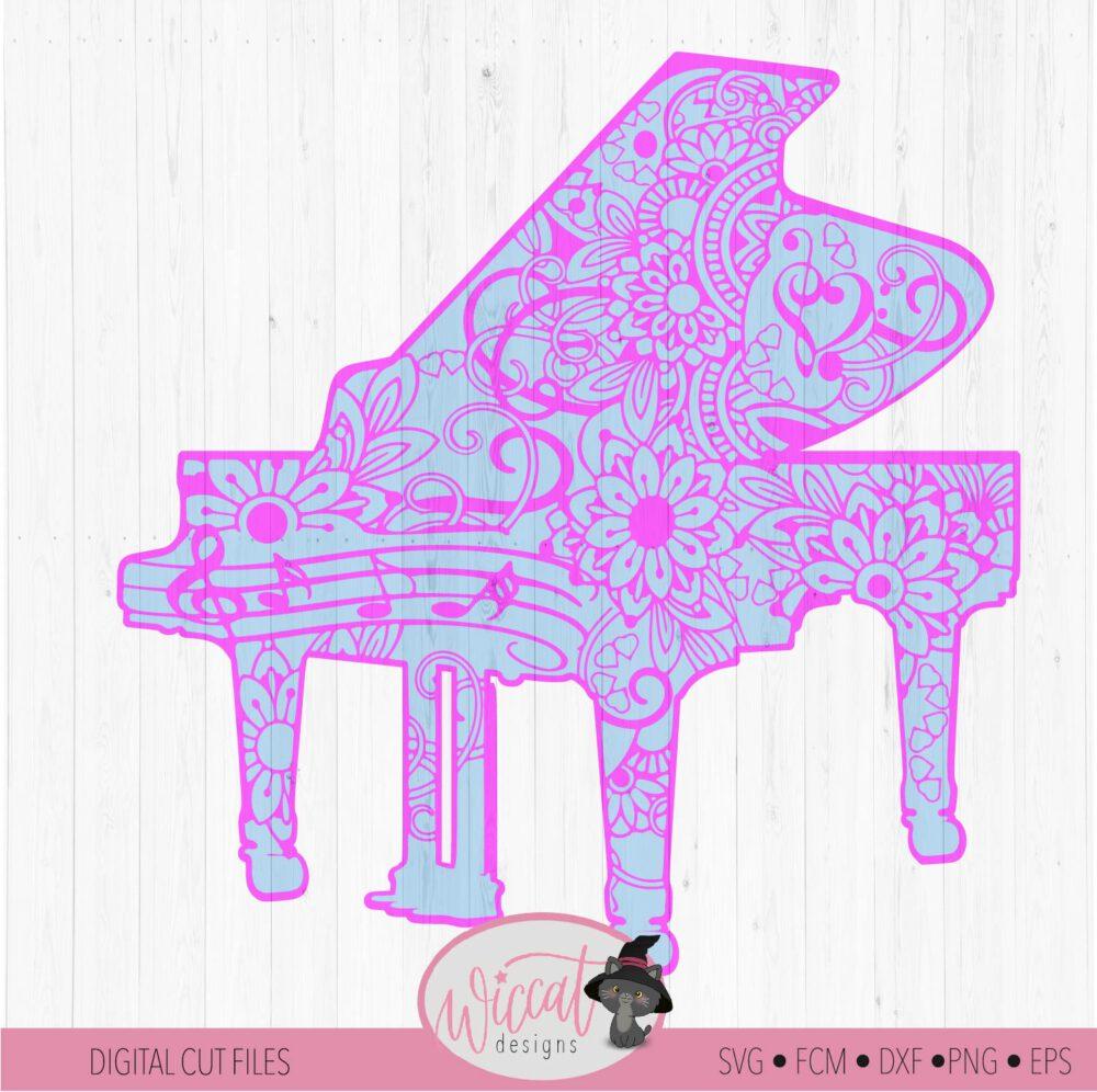 Download Free Doodle Piano Design Music Notes Music Svg Women Shirt Scanncut File Intricate Zentangle File Digital Cut File Dxf Cricut Design Wiccat Designs PSD Mockup Template