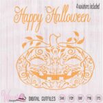 Doodle Pumpkin, Happy halloween svg, women shirt, girls, cricut svg, Svg cut file, dxf files, die cut, scanncut, zentangle pumpkin