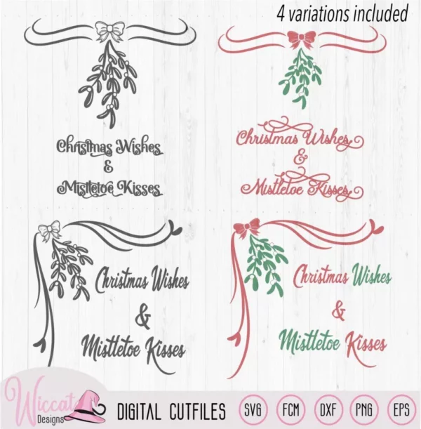 Christmas Mistletoe Wishes, glass block svg, Corner border, Mistletoe decal svg, dxf file, cricut svg, scanncut fcm, christmas decorationI try to design the files in a way that they are easy to use. This design is only 2 layers. You can use these files in the following programs; -Scal4, -Inkscape, -Illustrator, -Sure Cuts A Lot -Canvas (online)/ / (Workspace) -Silhouette Studio, -Cricut Design space -Make The Cut and any program that can read these extensions. This Digital file is for commercial and personal use see my terms at Terms of Use