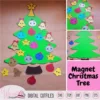 Christmas Kawaii tree, Kawaii Ornaments svg, Christmas bauble, Kids christmas craft, Magnetic tree design, holiday, Xmas svg, Svg cricut
