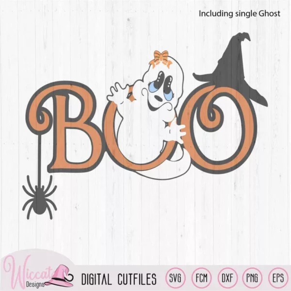 Girl Ghost svg, baby halloween svg, Halloween Girl svg, boo svg, Svg cut files, witch hat svg, vinyl cut file, dxf cut file, cric