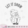 Snowman Christmas ornament design, files, christmas DIY, kids svg, cut file svg, dxf cut file, scanncut, svg for cricut, decoration svg