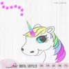 One of a kind unicorn, rainbow unicorn svg, unicorn face svg, T-shirt svg, girl Svg, fcm files, cricut svg,