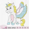 Unicorn with wings svg, Unicorn svg, girl svg, tshirt svg, fcm files,Horse design, dxf file, cricut unicorn, vinyl craft, plotter file