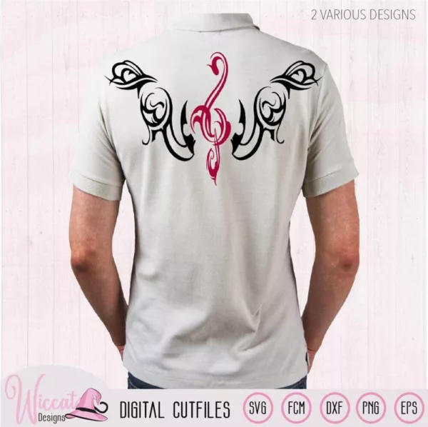 Piano tribal design with music notes, Music treble clef, Tribal shirt svg, Piano men shirt svg, dxf cut file, svg for cricut, scanncut fcm,