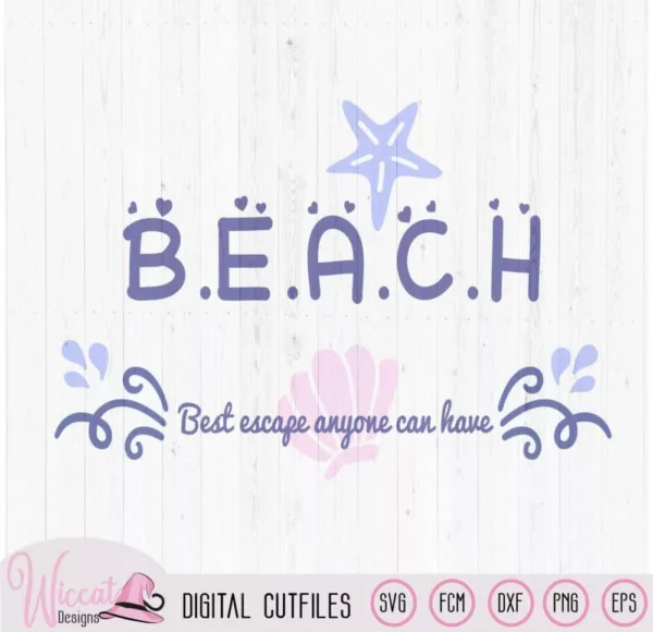 Beach Quote svg, Summer holiday, best place svg, vacation svg, Beach word art, sea shells, woman svg, Scanncut file, quote cricut svg,