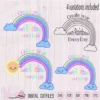 Make your own rainbow quote svg, kawaii rainbow, Kids design, word art, colorful design, baby t shirt, Summer svg, svg cricut, Scanncut fcm