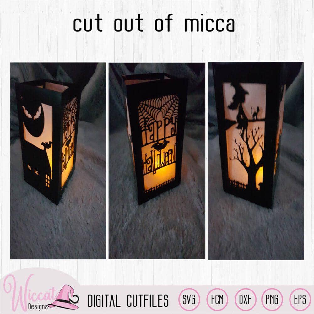 Download Free Happy Halloween Lantern Wiccat Designs PSD Mockup Template