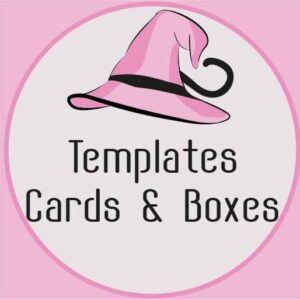 Templates cards and boxes
