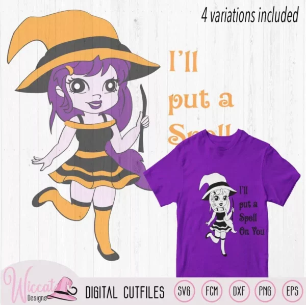 Cute Halloween witch