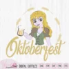 Oktoberfest girl svg, pin-up Cartoon girl, girl in lederhosen Character, cartoon avatar, october design, vinyl craft, cricut svg, scanncut
