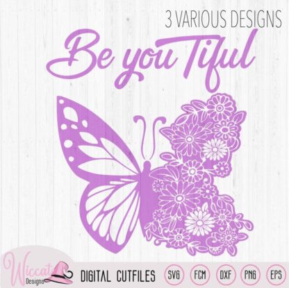 Flower butterfly design, Beautiful quote, Believe quote, pillow design, flower doodle design, scanncut fcm, Cricut svg, paper cut
