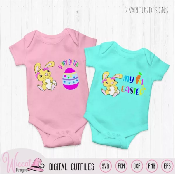 My first Easter, Baby Easter bunny girl, Happy easter, Tumbler svg, Vinyl craft, cricut svg, Scanncut fcm, baby suit, plotter file,