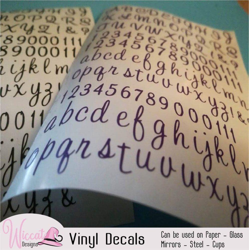 Alphabet small letter stickers in different color and sizes