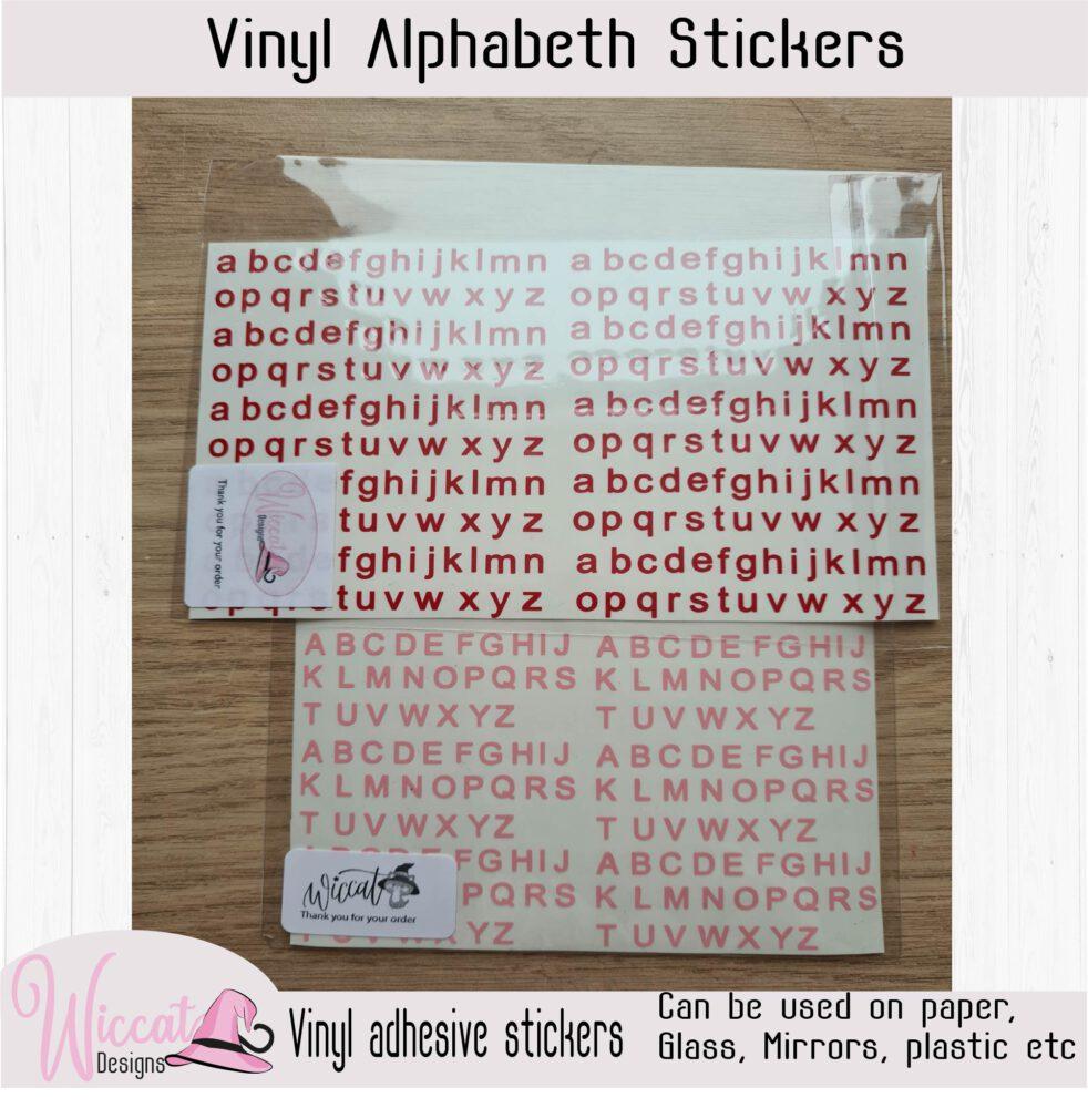 Alphabet Chocolate Letter Stickers Different Color and Sizes