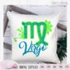 Virgo zodiac sign pillow