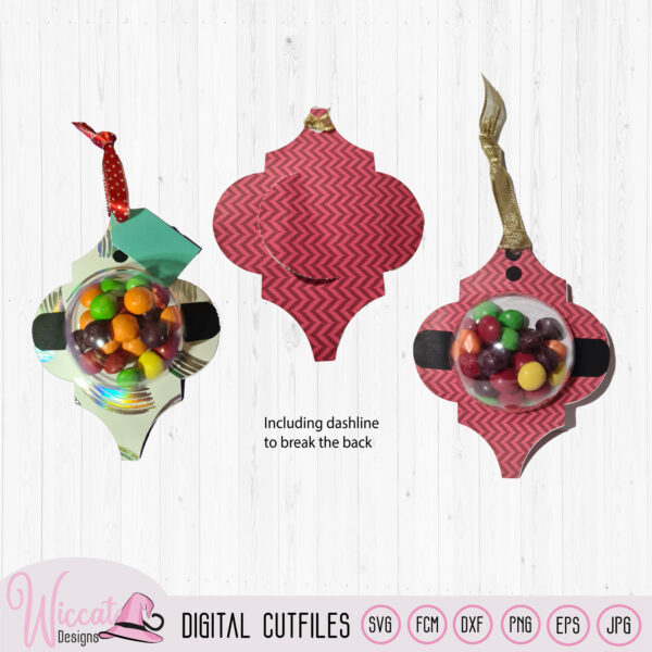 Arabesque Candy Dome Ornament svg