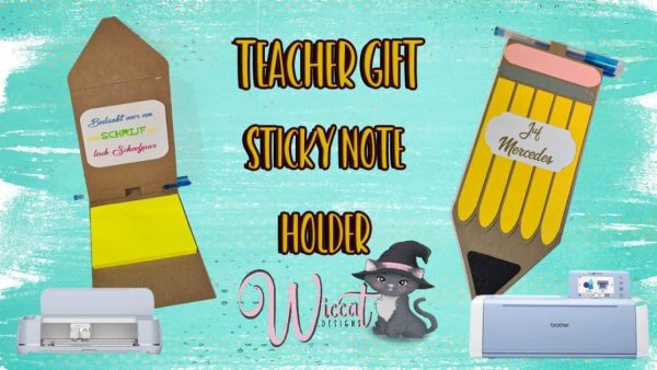Easy Teacher Gift Idea: Tutorial for Personalized Pencil Sticky Note Holder