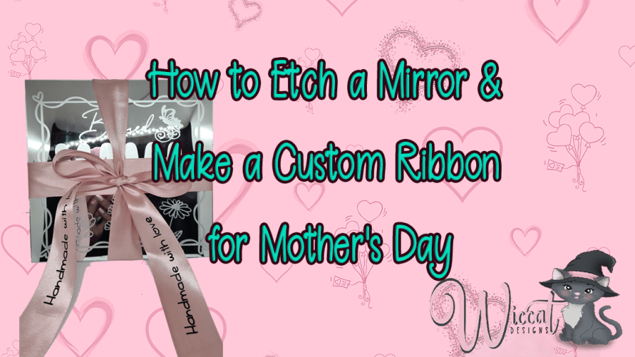 DIY: Een prachtige geëtste spiegel met gepersonaliseerd lint voor Moederdag