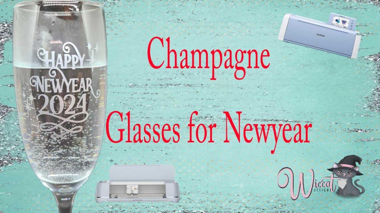 Personalize Your Champagne Glasses with Vinyl for a Sparkling New Year