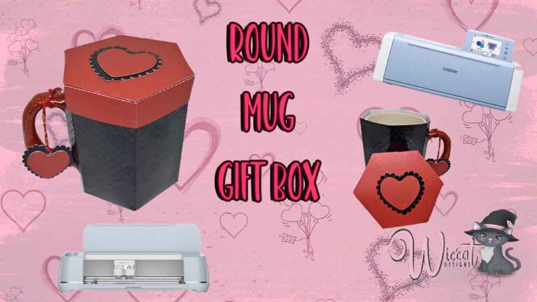 Round Paper Mug Gift Box with Lid (2 Colors!) Using Cricut/ScanNCut/Silhouette
