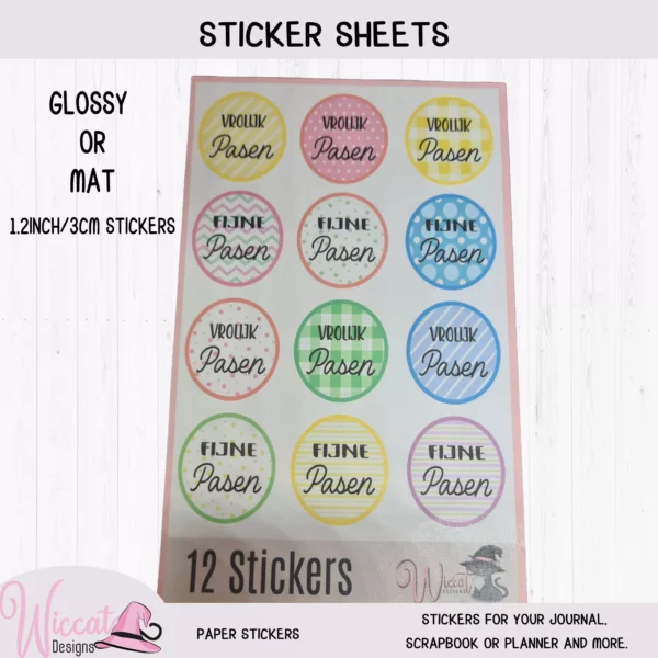 Sticker sheets