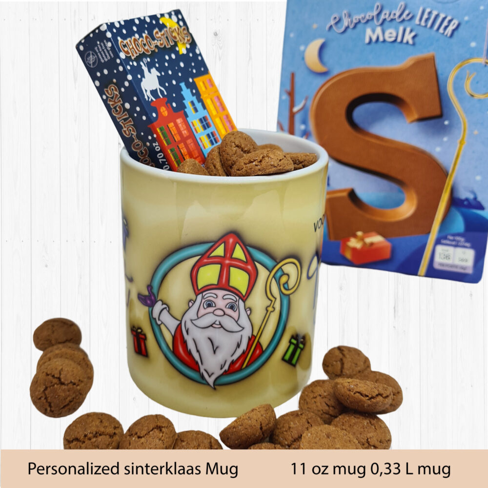 Custom Whimsical Sinterklaas Mug with 3D Design - 11 oz Festive Home Decor - 11 oz Gift, 5 December gift